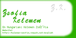 zsofia kelemen business card